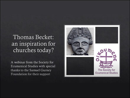 Video: Thomas Becket: an inspiration for the Churches today?
